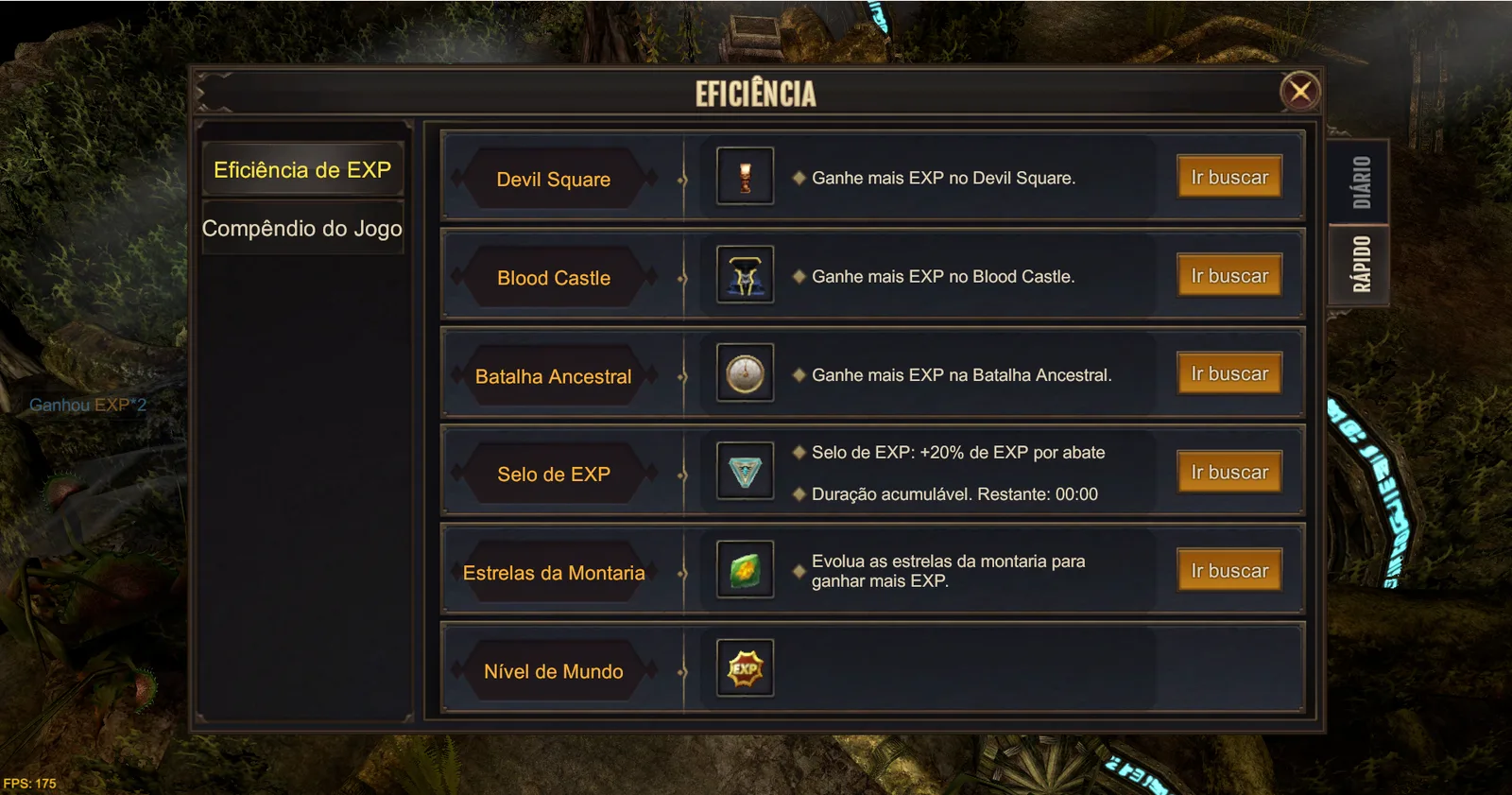 EXP Efficiency