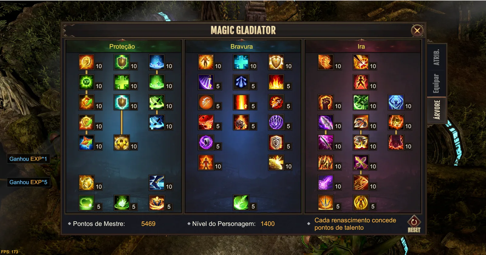 Magic Gladiator Talent Tree